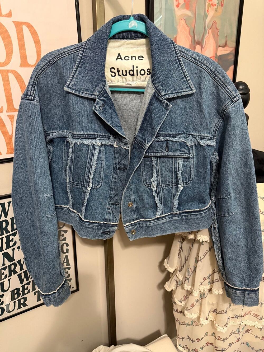 Acne Studios Blue Denim Oriana Jacket retails $500+